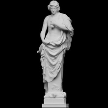 autunno scansione statua louvre Francia 3dprintable laviron 3d print model - Mito3D