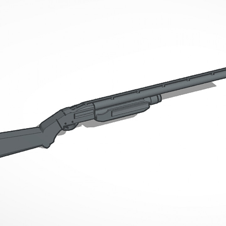 pump-action shotgun remington mossberg 3D print model - Mito3D