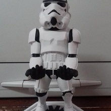 stormtrooper soporte guerre étoiles 3d print model - Mito3D
