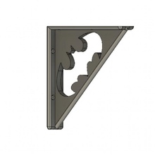 carré batman merveille déco Equerre 3d print model - Mito3D