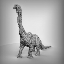 Untote Brachiosaurus Tischplatte Tier Dino Dinosaurier prähistorisch Verliese Drachen dnd Pfadfinder undeadbrachiosaurus 3d print model - Mito3D