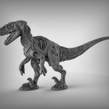 Mort vivant vélociraptor table animal dinosaure préhistorique donjons Dragons dnd éclaireur 3d print model - Mito3D