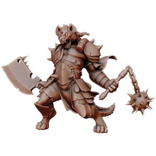gnoll tabletop dragons dungeons fantasy warhammer miniature dnd hyena knoll 3d print model - Mito3D