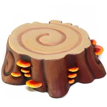 tree stump prop mushrooms 3d print model - Mito3D