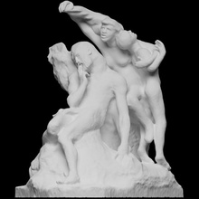 monumento vencedor hugo Varredura escultura França Rodin 3dprintable Victor Hugo 3d print model - Mito3D