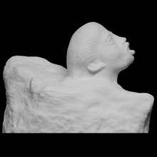 fish woman scan sculpture france rodin 3dprintable 3d print model - Mito3D