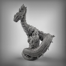 lindworm Dragão tampo mesa viking martelo guerra nórdico masmorras Dragões dnd serpente descobridor Ageofsigmar Trudvang tênia 3d print model - Mito3D