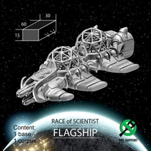 amiral gemisi Bilim insanı yarış masaüstü minyatürler sci fi Uzay uzay 3dprint masa oyunları aracı yazı tahtası oyunlar yıldız ti4 3d print model - Mito3D