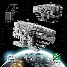 amiral gemisi kaplumbağalar yarış masaüstü minyatürler sci fi Uzay uzay 3dprint masa oyunları aracı yazı tahtası oyunlar yıldız ti4 3d print model - Mito3D