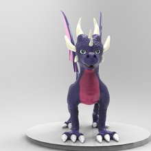 cynder dragon toys & games toy videogame xbox ps2 actionfigure spyro thelegendofspyro 3d print model - Mito3D
