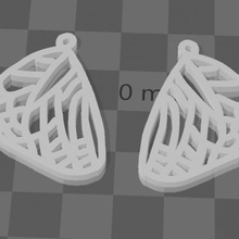 chrysalide boucle d'oreille 3d print model - Mito3D