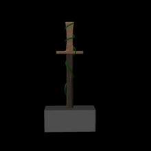 ancient sword vase & garden 3d print model - Mito3D