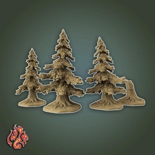 fir trees store accessories forest god terrain wargames dnd woods pathfinder foundry crippled crippledgodfoundry crippledgod firtrees terrainpieces 3d print model - Mito3D