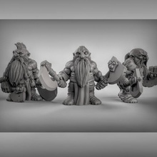 dwarf berserkers tabletop fantasy warhammer pathfinder berserk dwarves kingsofwar ageofsigmar aos 3d print model - Mito3D