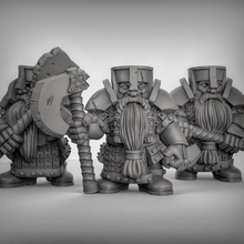 dwarves axes tabletop axe fantasy warhammer dwarf dungeonsanddragons dnd pathfinder kingsofwar ageofsigmar aos 3d print model - Mito3D