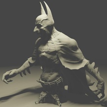 batman vampire horreur zbrush 3d print model - Mito3D