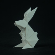 origami conejo juegos juguetes 3d print model - Mito3D
