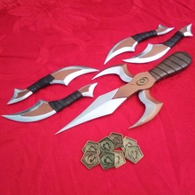 avatar airbender mai weapon set cosplay knife throwing sai nation atla 3d print model - Mito3D