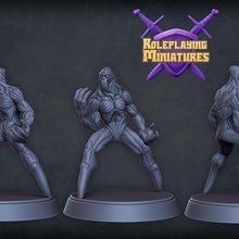 doppelganger tabletop free support miniature resin dnd ghoul 5e 3d print model - Mito3D