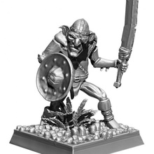 goblin leader grim saeculum tabletop figure king orc ork war warhammer miniature kingsofwar grim-saeculum 3d print model - Mito3D