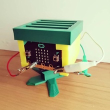 micro mordeu robô eletrônicos robôs micróbio robotmicrobit 3d print model - Mito3D
