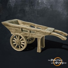 madeira carrinho livre fantasia medieval rpg terreno transporte jogos guerra rodas adereços 28mm escaramuça espalhar 3d print model - Mito3D