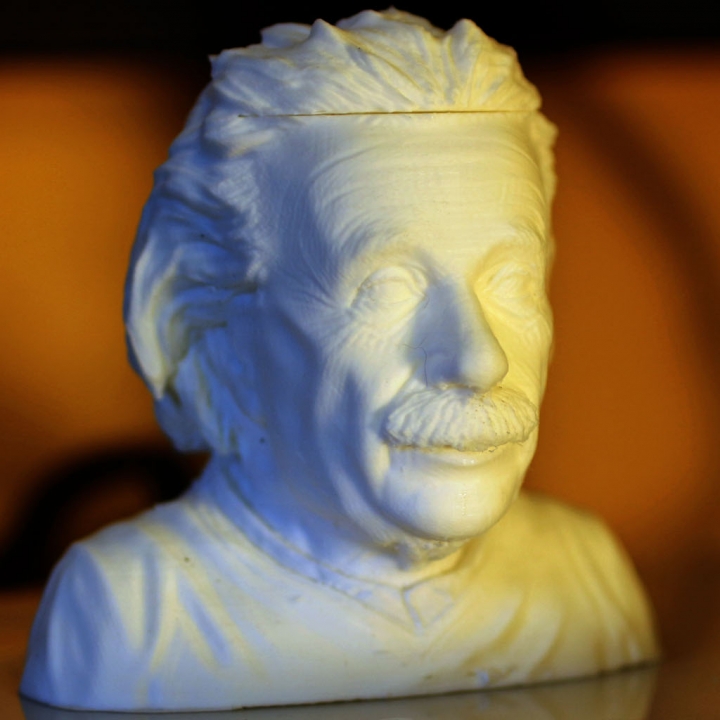 einstein bust 14k education albert scientist mc2 3D print model - Mito3D