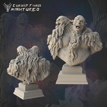 Ettin buste table dragons donjons prix rpg sculpture trophée récompense coup 3d print model - Mito3D