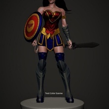mujer historietas superhéroes arte fan 3d print model - Mito3D