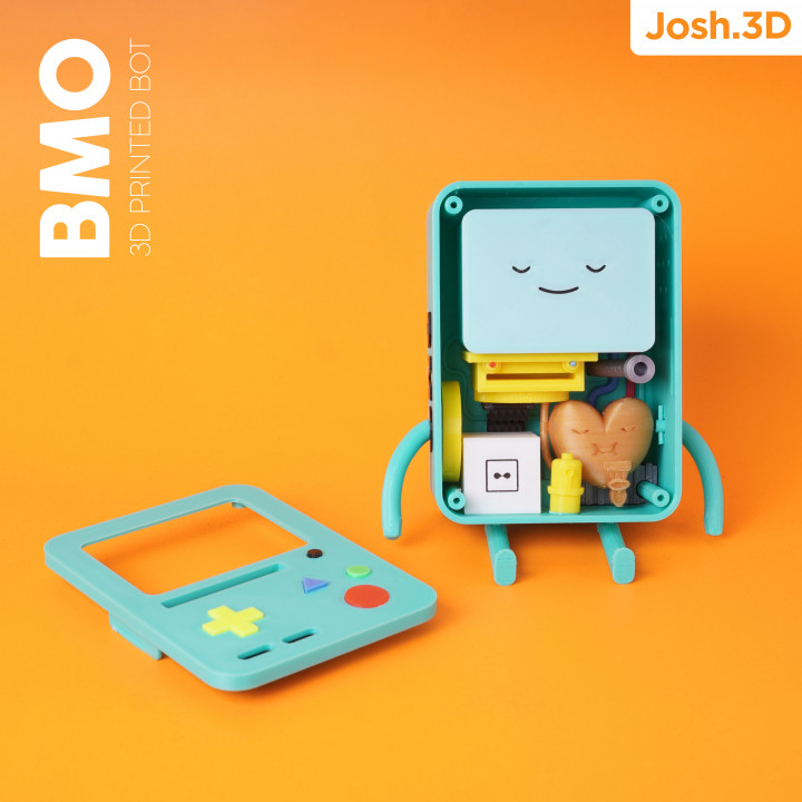 bmo doğru iç parçalar mağaza şekil finn Jake robot zaman oyuncak parçalı macera zamanı bot 3D print model - Mito3D