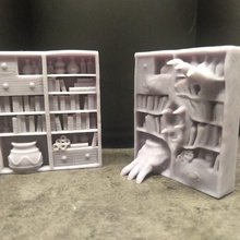 Bücherregal nachahmen 3d print model - Mito3D