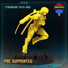 Cyberbabe Ryza mae masaüstü takım elbise sakız siberpunk Cyberpunkred krizi kriz Boomers 3d print model - Mito3D