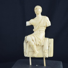 ivory male figure relief classical museum culturalheritage ireland huntmuseum limerick3d 3d print model - Mito3D