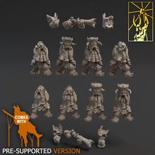 sons kashan vra gunners tabletop fantasy miniatures dwarf forge chaos titan d&d 3d print model - Mito3D