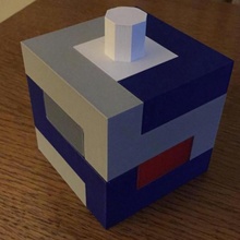 entrelaçado cubo enigma 3d print model - Mito3D