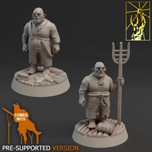 townfolks stable boys tabletop miniatures boy forge titan d&d townfolk 3d print model - Mito3D
