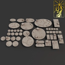 gente ciudad bases mesa miniaturas fragua titán 3d print model - Mito3D
