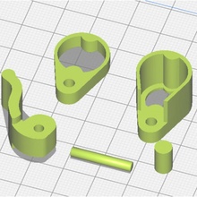 tripod leg fastener replacements repair cheap ringlight 3d print model - Mito3D