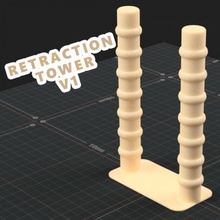 retraction tower calibration ooze creality retract ender3 3d print model - Mito3D