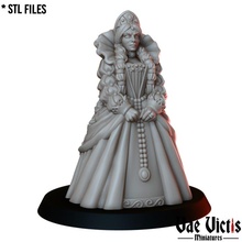 queen tabletop fantasy historical king medieval royalty dnd court npc 3d print model - Mito3D