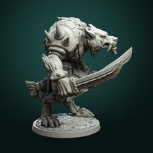 olcan wise pre-supported store fantasy figurine rpg character miniature tabletop werewolf dnd pathfinder ttrpg dndminiature 3d print model - Mito3D
