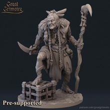 wicked witch tabletop dnd darkfantasy greatgrimoire 3d print model - Mito3D