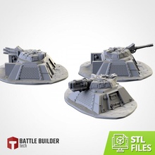 armed bunkers tabletop 40k aircraft alien army battle guard space terrain war warhammer tech weapons imperial witcher marine bunker builder txarli 3d print model - Mito3D