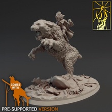 amazon carninn primeval roar tabletop aztec fantasy hero miniatures tiger forge titan 3d print model - Mito3D