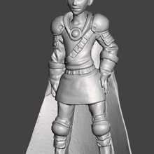 ferir Deepwell infinito fantasia táticas tampo mesa herói humano miniatura Varredura 3d print model - Mito3D