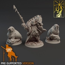 ogre hunter tabletop fantasy miniatures pirate forge titan d&d 3d print model - Mito3D