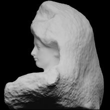 şafak taramak heykel mermer Fransa Rodin 3dprintable Relife 3d print model - Mito3D