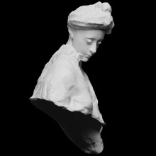 señora fenaille foliado pedestal escanear busto Francia Rodin 3dprintable 3d print model - Mito3D
