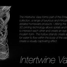 intertwine vase 3d print model - Mito3D