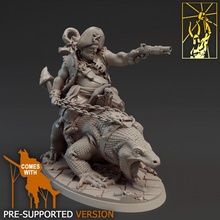 ogre komodo raider anchor tabletop fantasy miniatures pirate forge titan bloodisland 3d print model - Mito3D